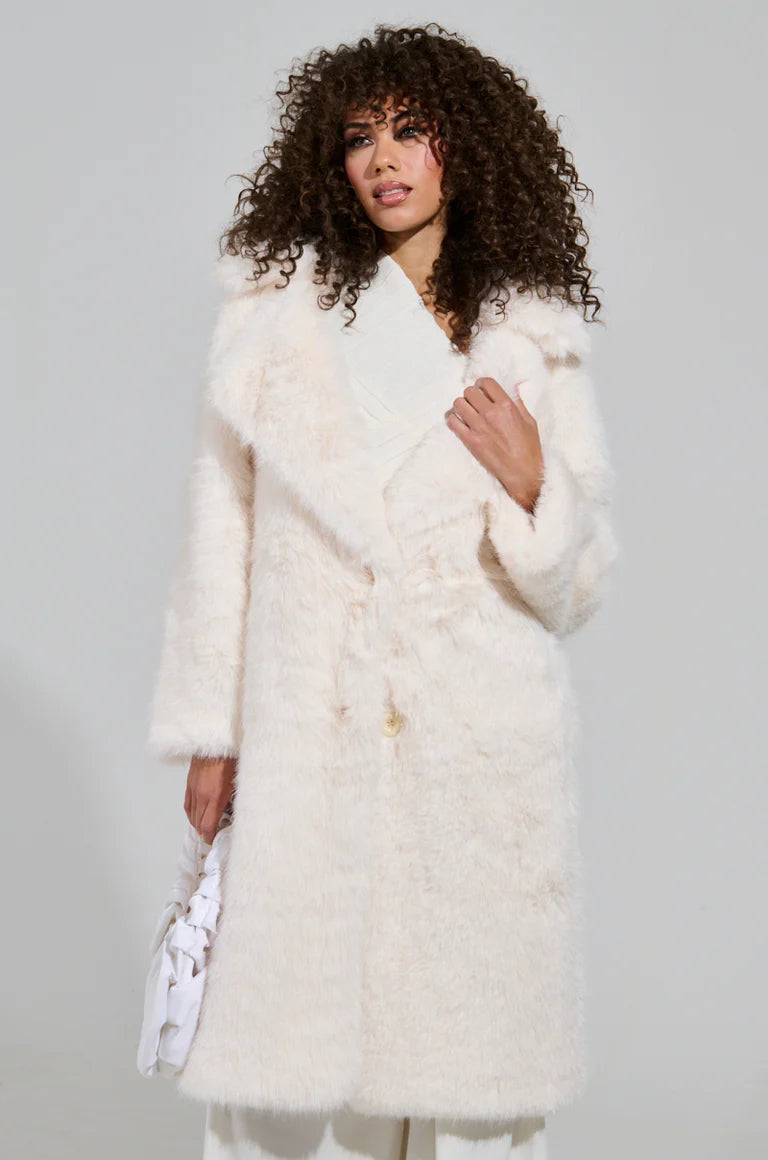 Faux Fur Trench Coat $ SOLD OUT